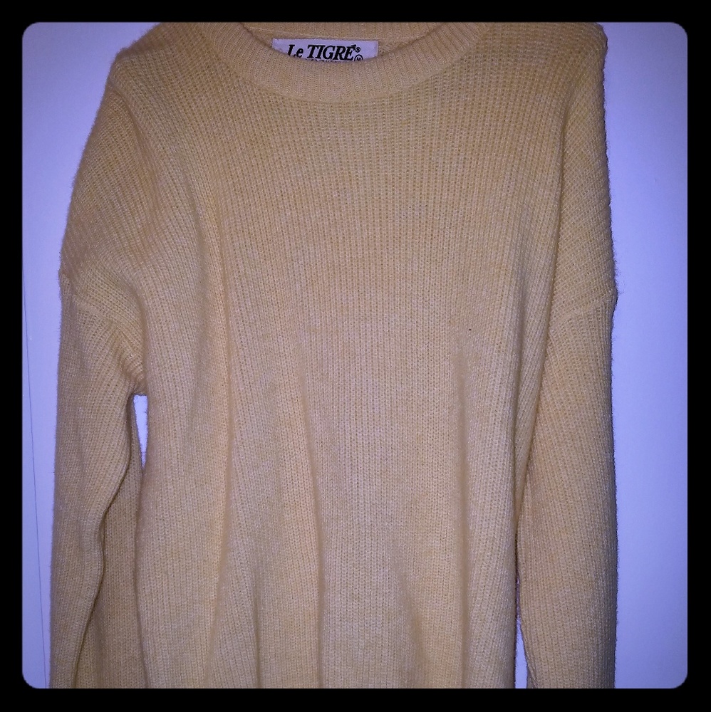 Vintage Le Tigre Yellow Sweater